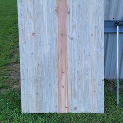 Beattle Kill Pine With Red Heaet Wood Center Gray On Sides Solid