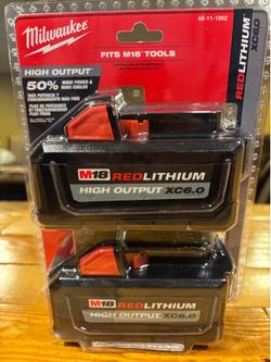 Milwaukee m18 6.0 double pack