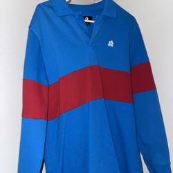 Converse x Golf Le Fleur Long Sleeve Polo Shirt Top Mens Size L