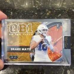 Drake Maye Wild Card Rookie QB1 on the clock /25