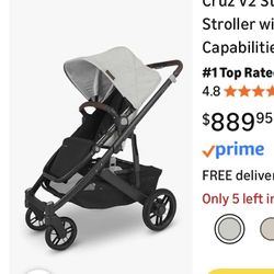 Uppa Baby Vista V2 Cruz Anthony Stroller $600