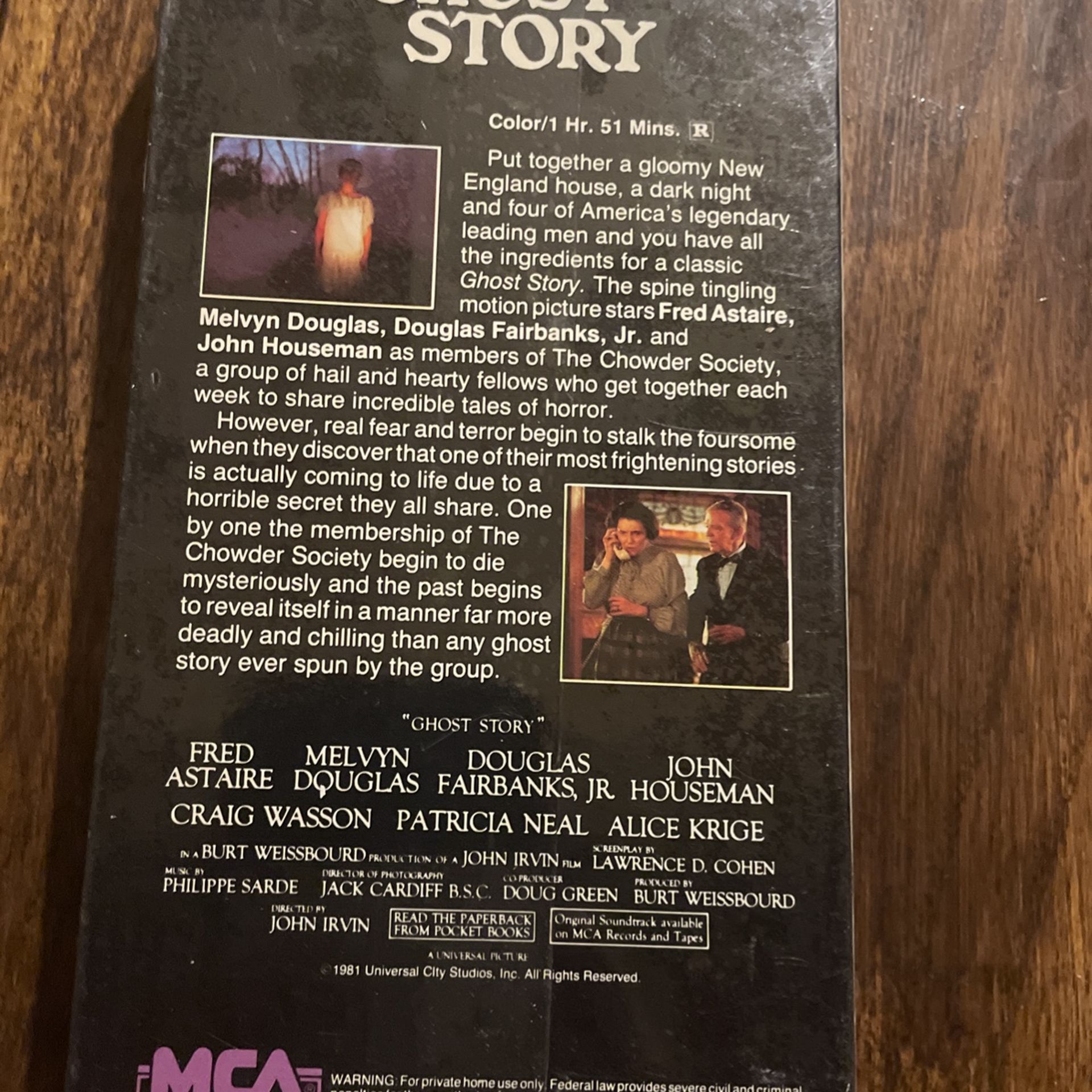 New Sealed Ghost Story (VHS, 1988) MCA HOME VIDEO Watermarks 1981