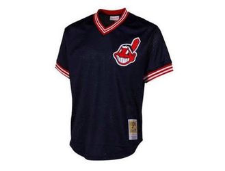 Mitchell and Ness Cleveland Indians batting jersey Joe Carter 2X
