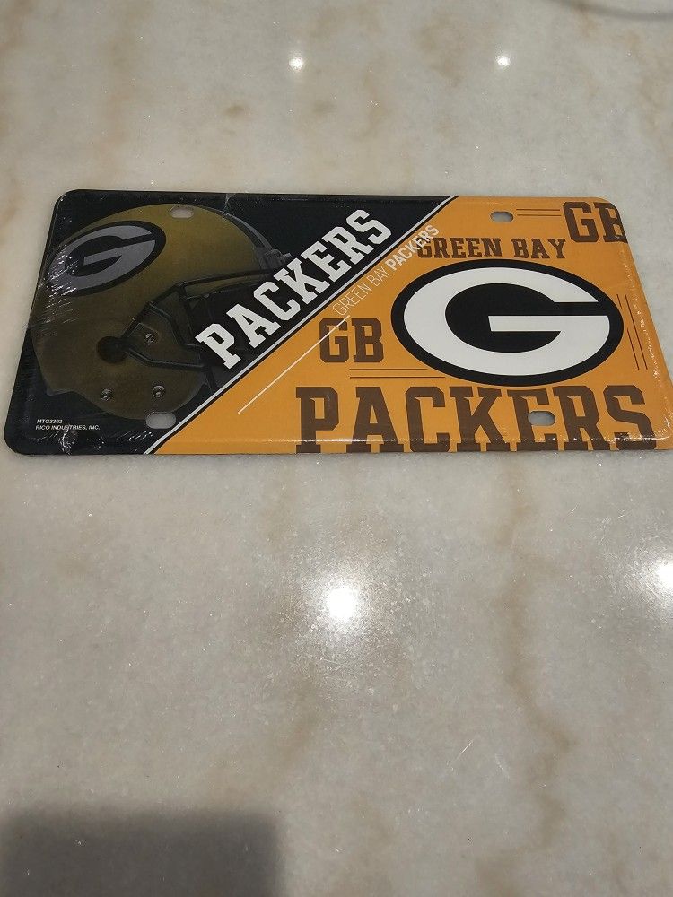 Greenbay Packers Metal License Plate