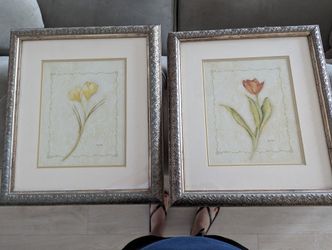 2 Beautiful Flower Pictures 14x16