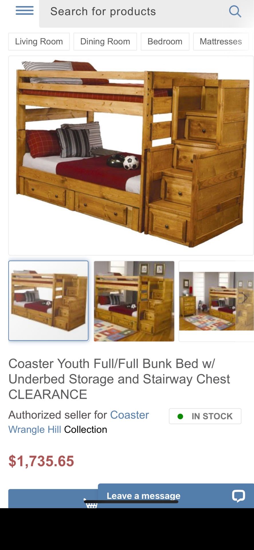 FULL SIZE BUNK BED/ 6 Drawers