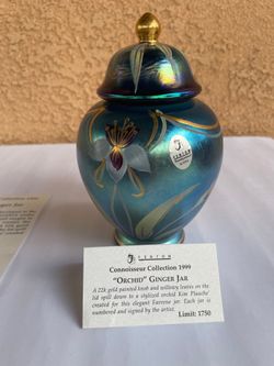 Fenton "Orchid" Favrene Ginger Jar