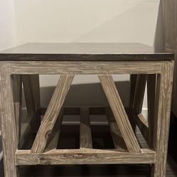 American Signature Gray Marble Console Table