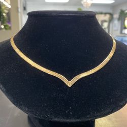 14k 11.2 V Herringbone Chain 