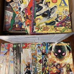 Hundreds of Marvel and DC Comics comic books
