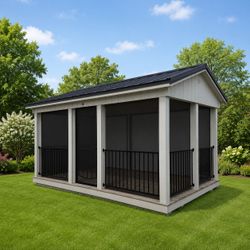 Save 10% at Shed Gal on This 10’ x 16’ Screened-In Pavilion!