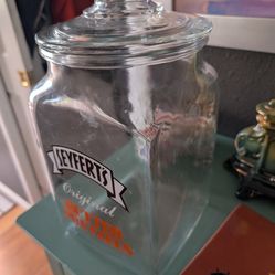 Vintage Seyferts Original Butter Pretzels Glass Jar
