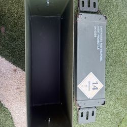 Army Green Metal Ammo Storage Box