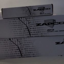 3 Brand New Zapco Amplifiers 500.1, 360.4 And Processor 