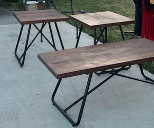 Wooden tables