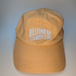 Billionaire Boys Club  Pastel Orange Embroidered Logo Adjustable Cap