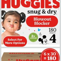 Huggies Diapers Size 4 (180) Diapers New Pick Up In Pomona $45