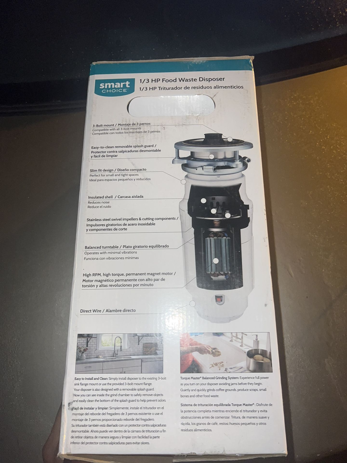 DISPOSER 1/3 HP NEW