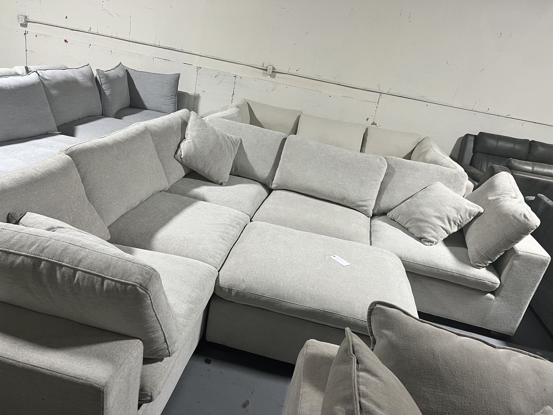  SECTIONAL COUCH Thomasville Lowell 6-piece Modular Sectional  