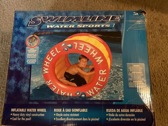 Inflatable water wheel