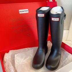 Hunter Original Tour Packable Waterproof Rain Boots - Women 10