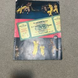Very vintage football program