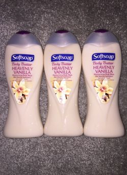 Softsoap Body butter heavenly vanilla body wash lot