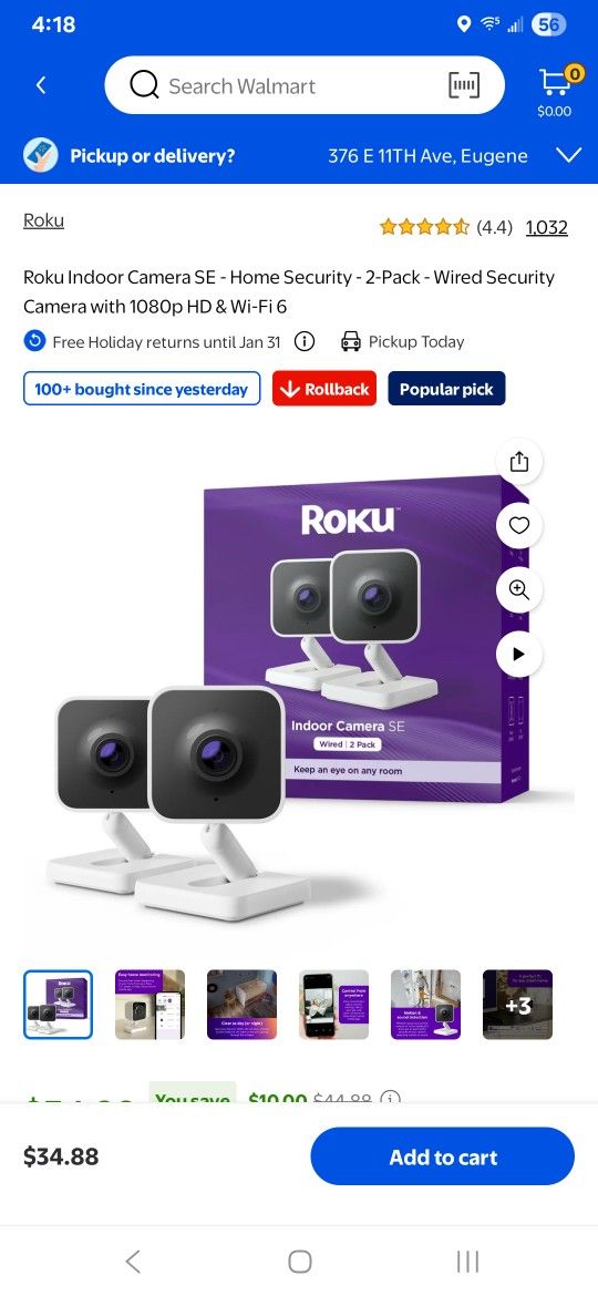 Roku Indoor Cameras