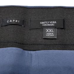Simply Vera Vera Wang Pants Size XXL 39x23 Modern Twill Capri