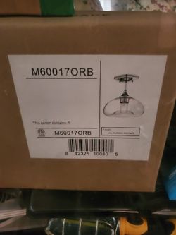 10.75-Inch Wide Semi-Flush Mount in Oiled Rubbed Bronze by Meridian