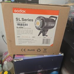 Godox SL60IID SL60W LED Video Light,60Ws White 5600K Version Countinuous Output Lighting with Bowens Mount,CRI 96+ TLCI97+,for Video Recording (Upgrad