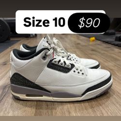 Jordan Retro 3s Grey Size 10