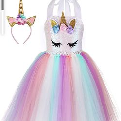 Unicorn Dress Size 3t