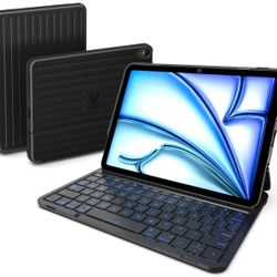  ipad Air 6th 5th 4th Generation case with Keyboard,11 Inch Case with Keyboard Backlit Wireless Magnetic Keyboard Case for New iPad 2024,2022,2020,Aut