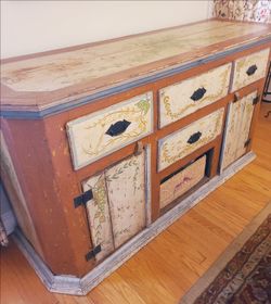 Handpainted Tuscany Sideboard Buffer