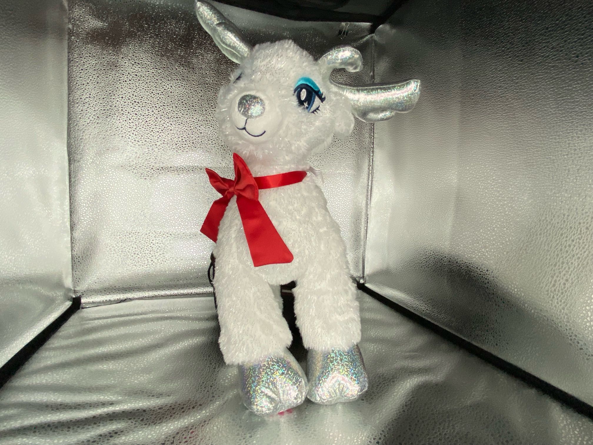 Glisten and the Merry Mission Glisten the Snow Reindeer Plush Build A Bear BAB