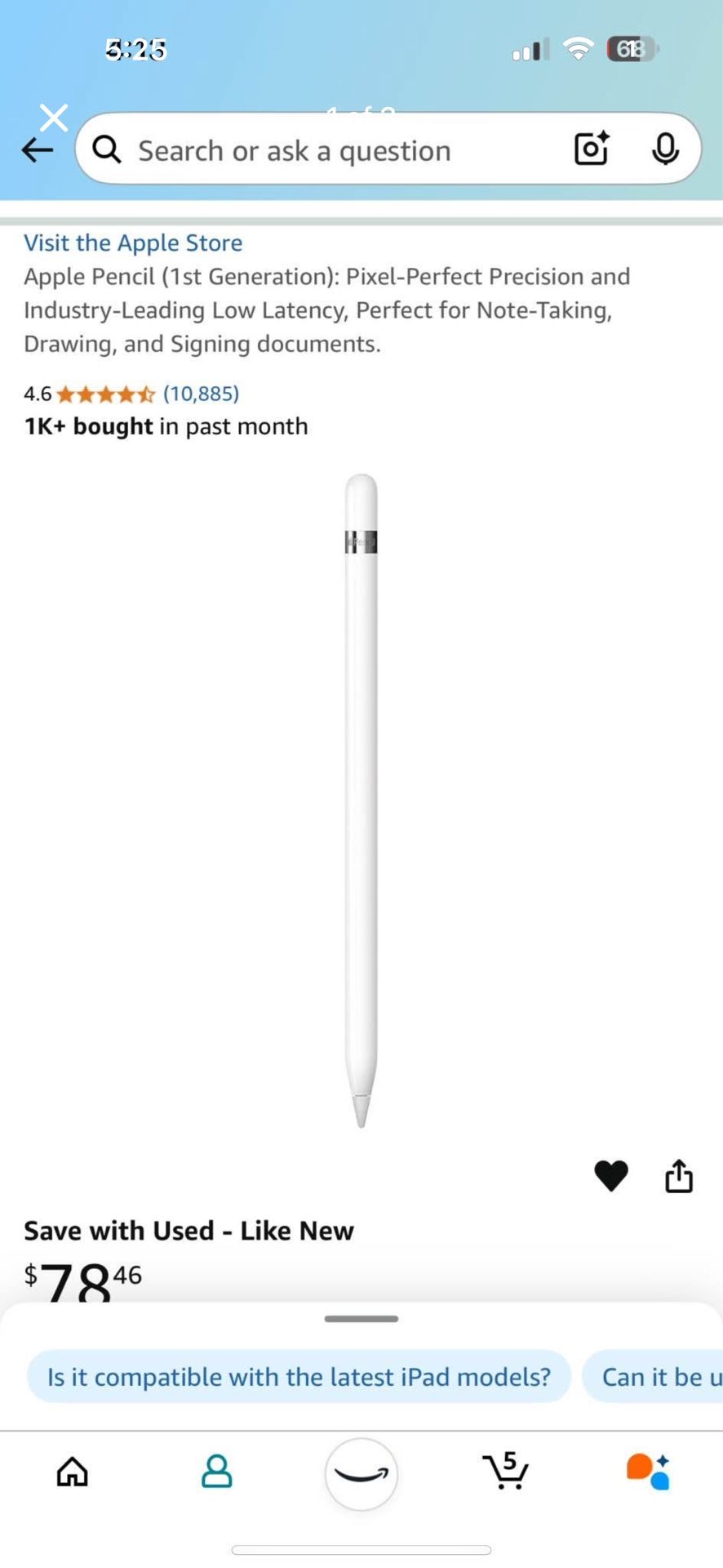 Apple Pencil NEVER USED with extra adapters