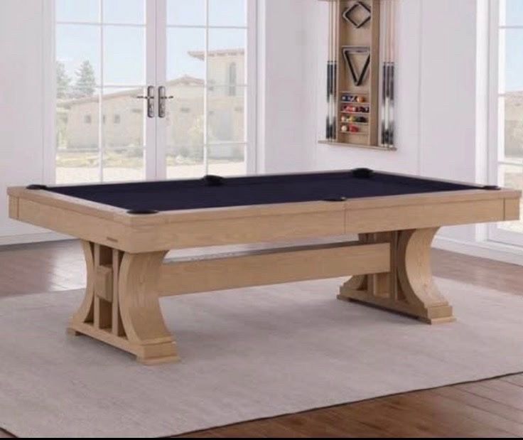 Pool table modern available 8ft brand new in boxes