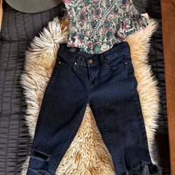 Free People Top And Jeans 