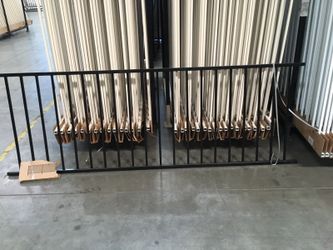 3 ft high by 8 ft wide steel fence panels