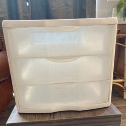 Small 3 Drawer Plastic Storage Container