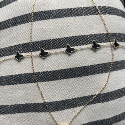 Black Butterfly Jewelry Set