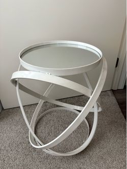 Side table w/ mirror top