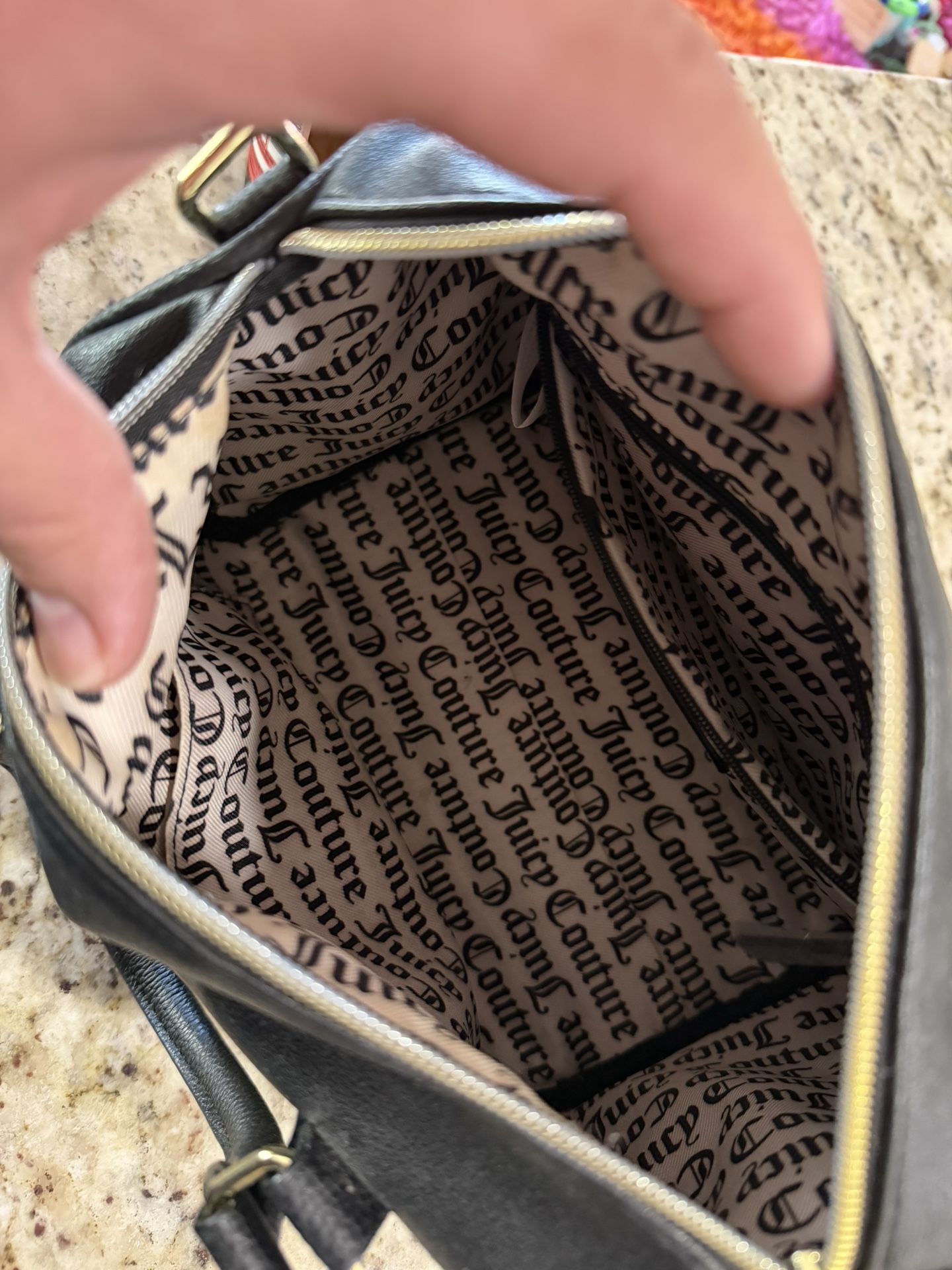 Juicy Black Rhinestone Purse