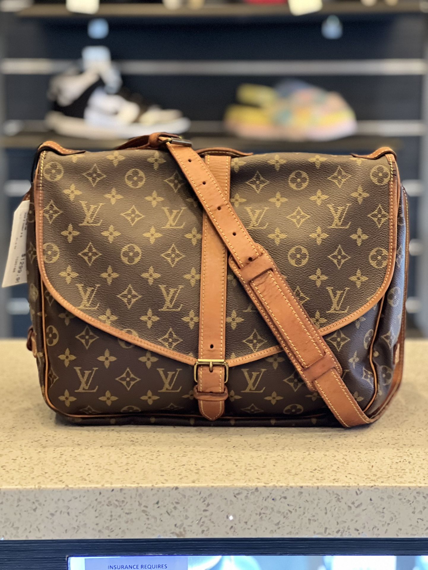 Louis Vuitton Saumur Flap Messenger Bag