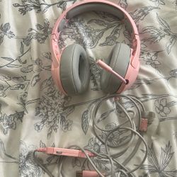 Pink Gamer Headphones
