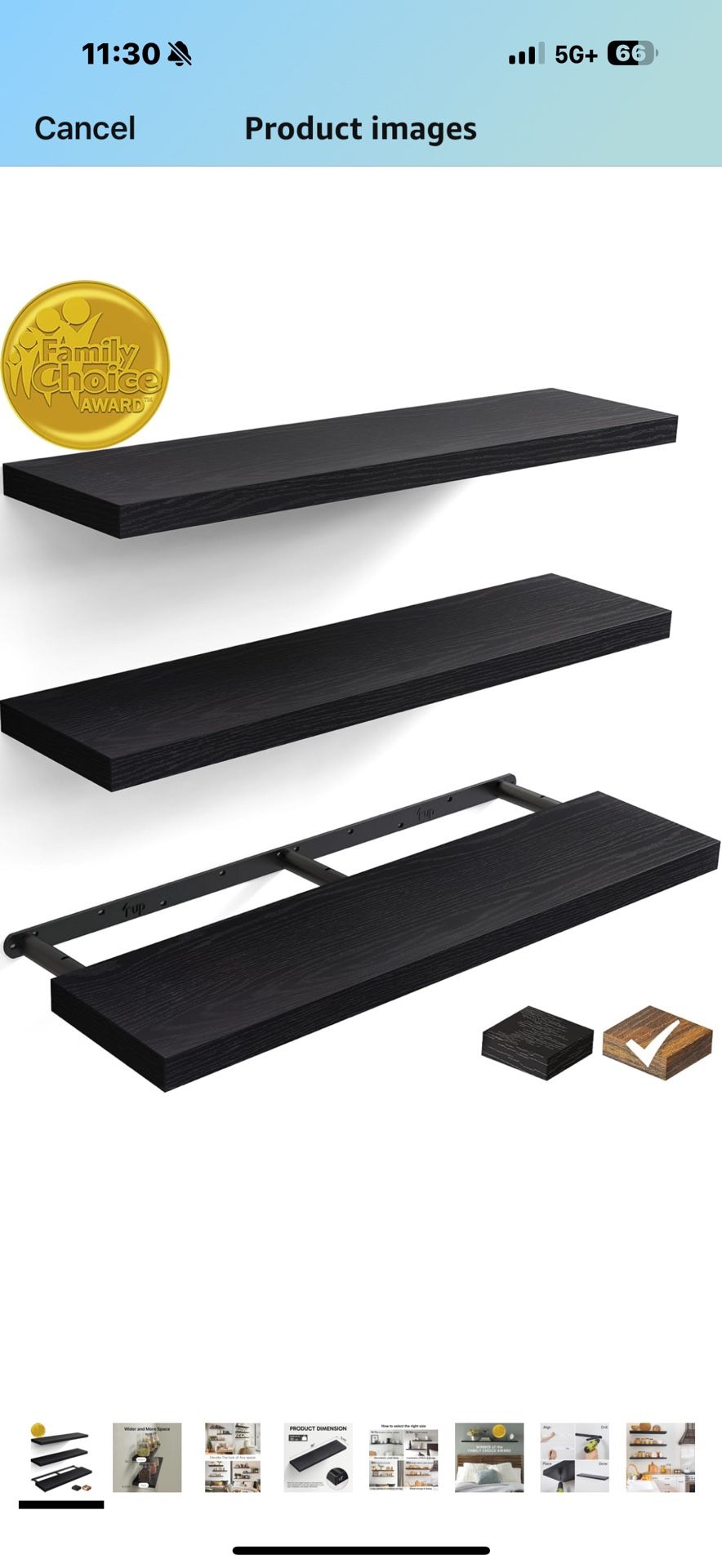Brand New Block 36” Floating Shelves