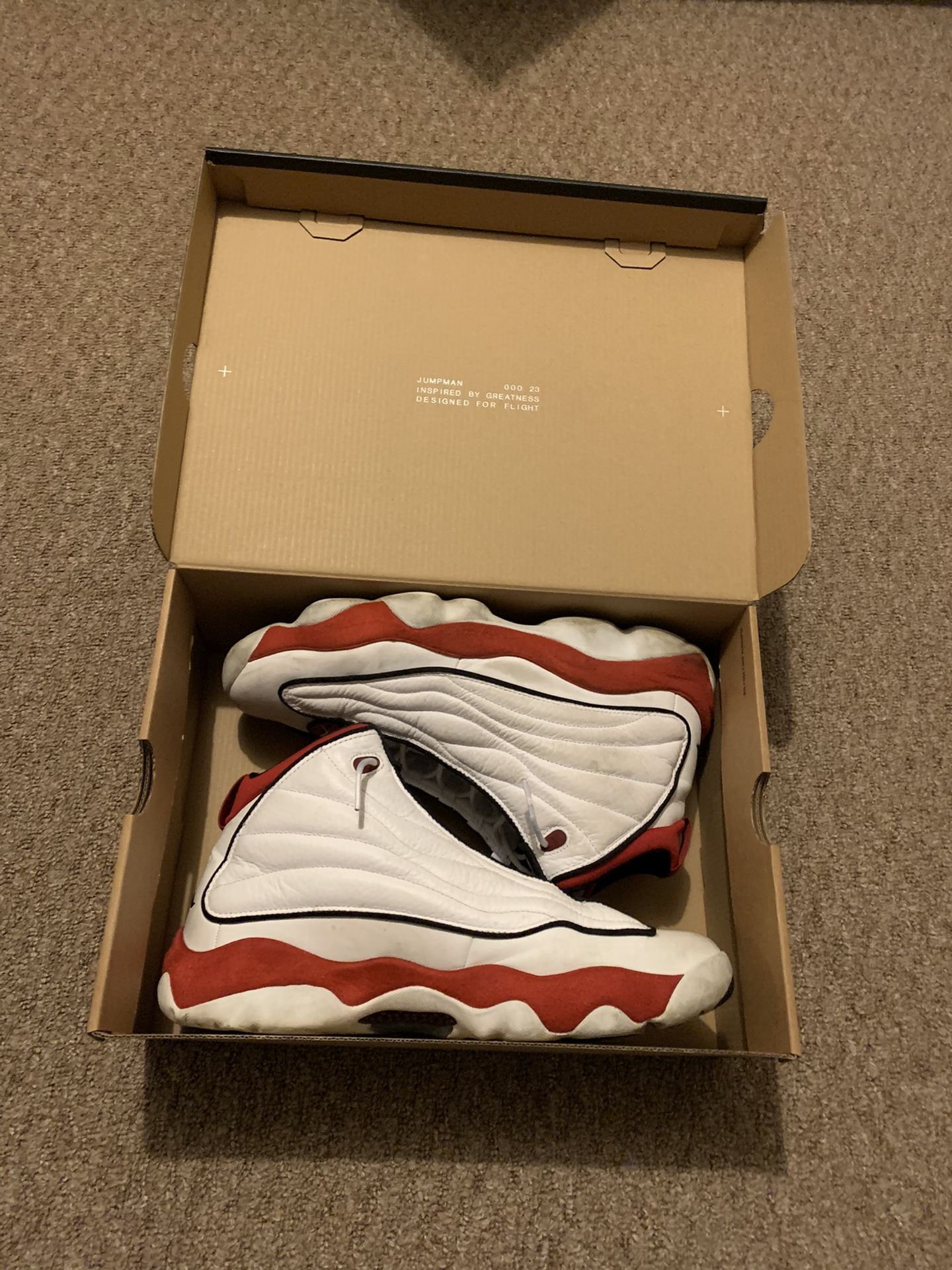 Jordan Pro Strong ‘White Gym Red’