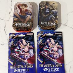 One Piece Tins and Sleeved Packs
