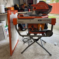 iQ Power Tools iQTS244 10" Dry Cut Tile Saw (includes Stand, Blade & Extension Table)